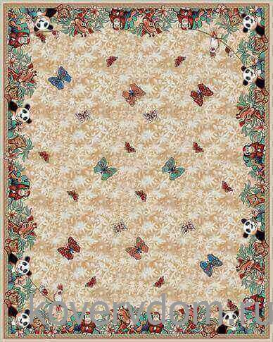 Детский ковер Джунгли бежевый